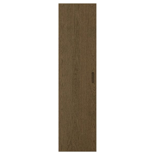 TONSTAD door, brown stained oak veneer, 50x195 cm