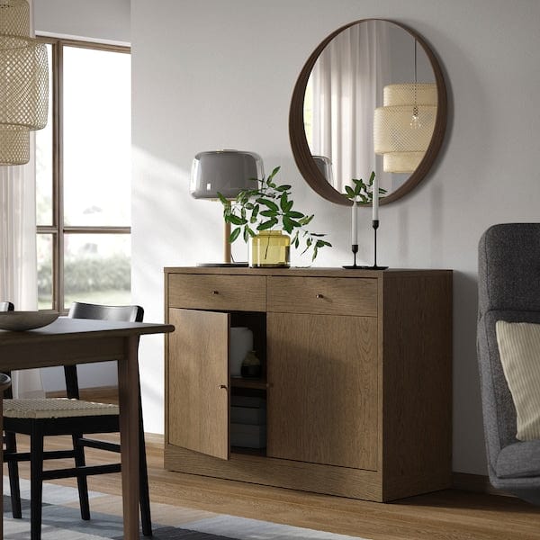 Ikea TONSTAD - Sideboard, brown stained oak veneer, 121x47x90 cm
