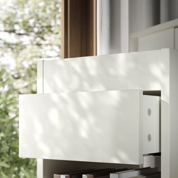 TONSTAD drawer unit on castors, off-white, 35x60 cm