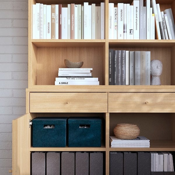 Ikea TONSTAD - Storage combination, oak veneer, 121x47x201 cm