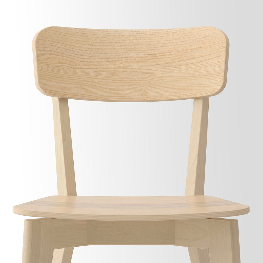 TONSTAD / LISABO table and 4 chairs, off-white/ash, 150x80 cm