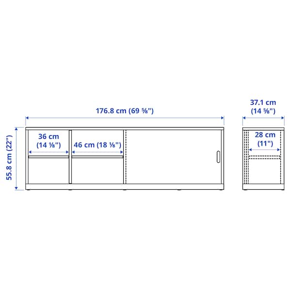 Ikea TONSTAD - TV bench, off-white, 177x37x56 cm