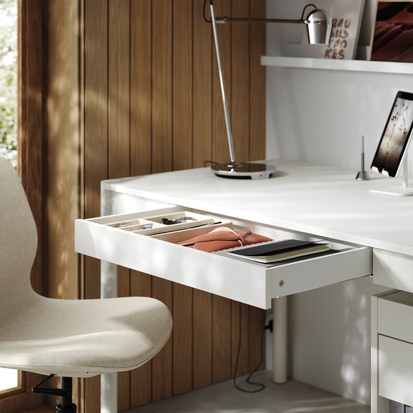 TONSTAD desk, off-white, 140x75 cm