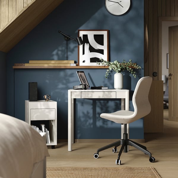 TONSTAD desk, off-white, 75x60 cm