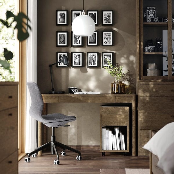 Ikea TONSTAD - Desk, brown stained oak veneer, 120x47 cm