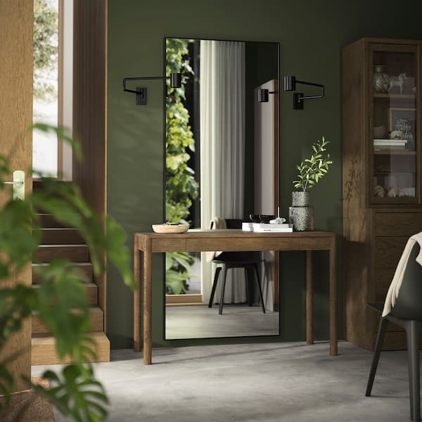 Ikea TONSTAD - Desk, brown stained oak veneer, 120x47 cm