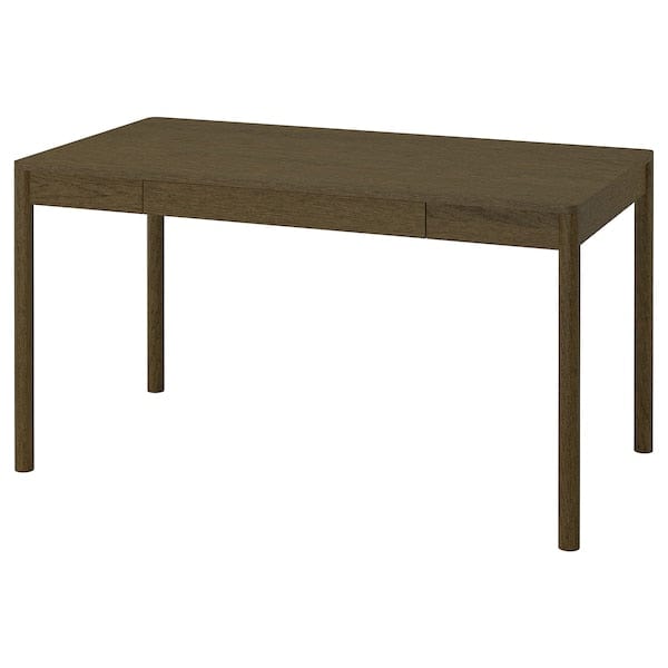 Ikea TONSTAD - Desk, brown stained oak veneer, 140x75 cm
