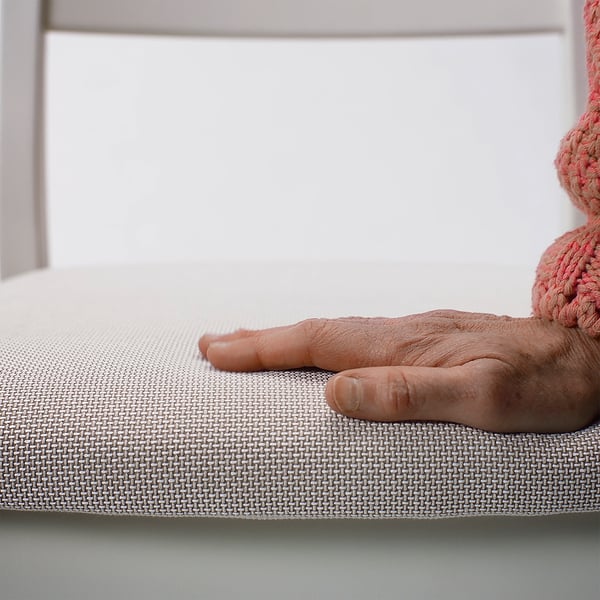 TONSTAD chair, off-white/Fridtuna light beige, 42x88x48 cm