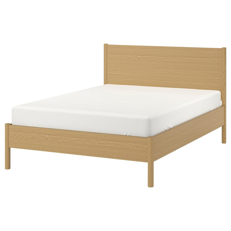 TONSTAD bed frame, oak veneer, 140x200 cm