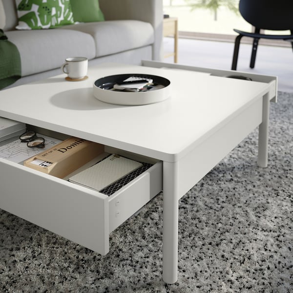 TONSTAD coffee table, off-white, 84x82 cm