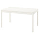 TONSTAD extendable table, off-white, 140/196x85 cm