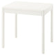 TONSTAD extendable table, off-white, 80/120x70 cm