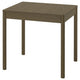 TONSTAD extendable table, brown stained oak veneer, 80/120x70 cm