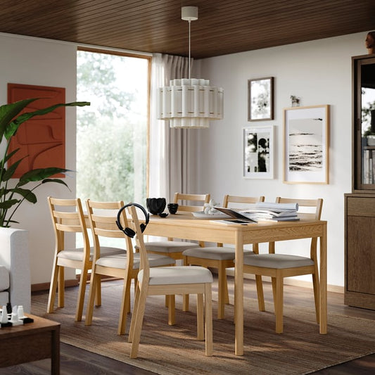 TONSTAD table, oak veneer, 200x85 cm
