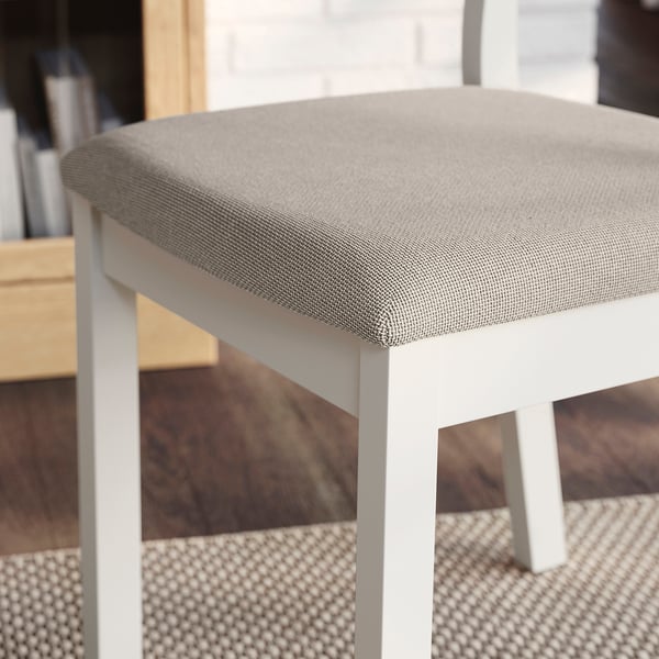 TONSTAD / TONSTAD table and 4 chairs, off-white/off-white Fridtuna light beige, 150x80 cm