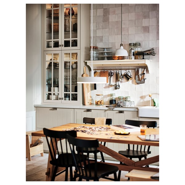 TORNVIKEN wall shelf, off-white, 120 cm