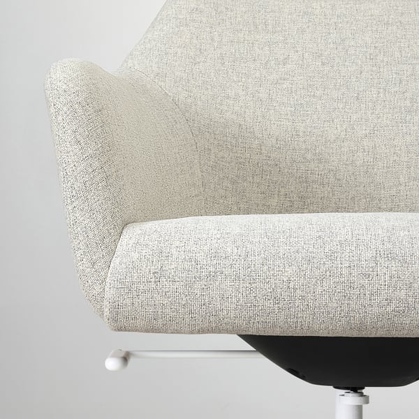 TOSSBERG / LÅNGFJÄLL conference chair, Gunnared beige/white, 44x91x68 cm