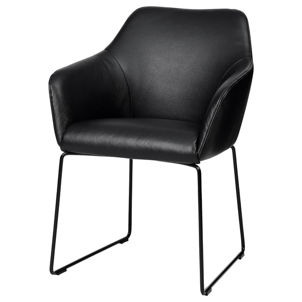 TOSSBERG chair, metal black/Grann black, 61x82x53 cm