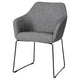TOSSBERG chair, metal black/Gunnared dark grey