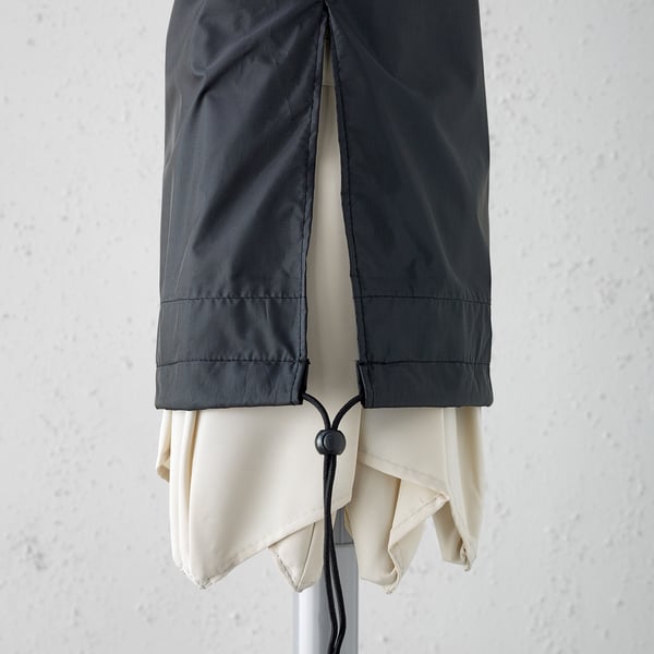 TOSTERÖ parasol cover, black, 160 cm