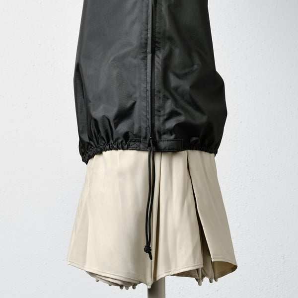 TOSTERÖ parasol cover, black, 220x65 cm