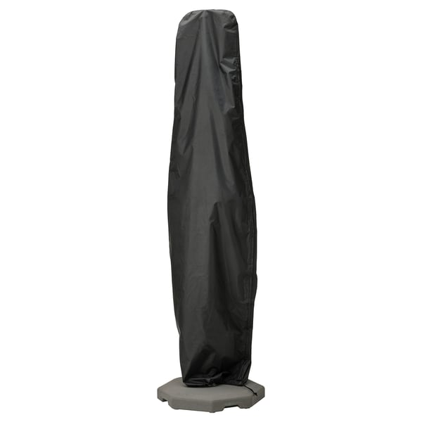 TOSTERÖ parasol cover, black, 220x65 cm