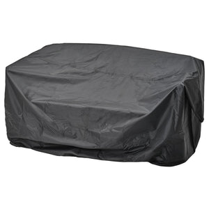TOSTERÖ connectable cover f outdoor frntr, black, 283x300 cm