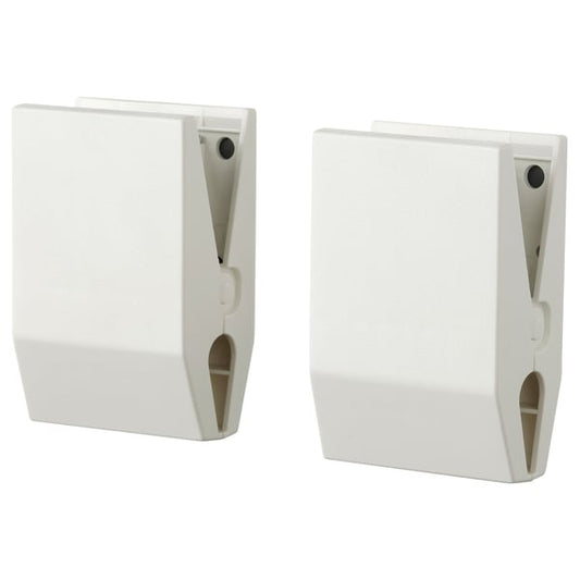 TOTEBO clip with magnet, white, 4.5x7x3 cm, 2 pack