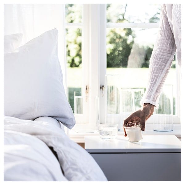 Ikea TRÅDCYPRESS - Glass scented candle, laundry/white scent,20 h