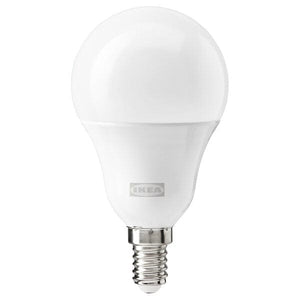Ikea TRÅDFRI - LED bulb E14 806 lumens, wireless adjustable intensity colour and spectrum white/opal white globe