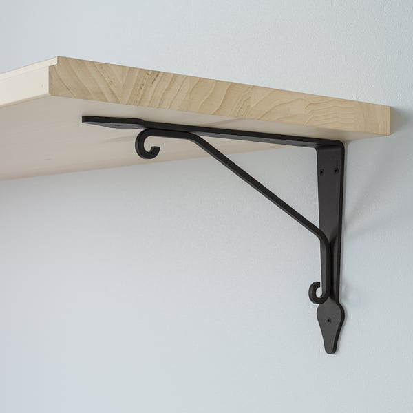 TRANHULT / KROKSHULT wall shelf, aspen, 120x30 cm