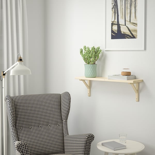 TRANHULT / SANDSHULT wall shelf, aspen, 80x20 cm