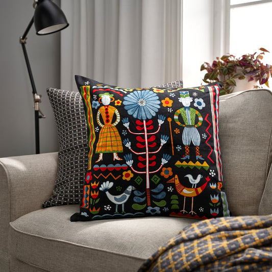 TRATTKAKTUS cushion cover, multicolour, 50x50 cm