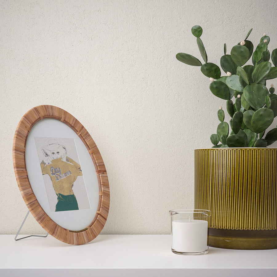 TRIVIALSKOG frame, rattan, 13x18 cm