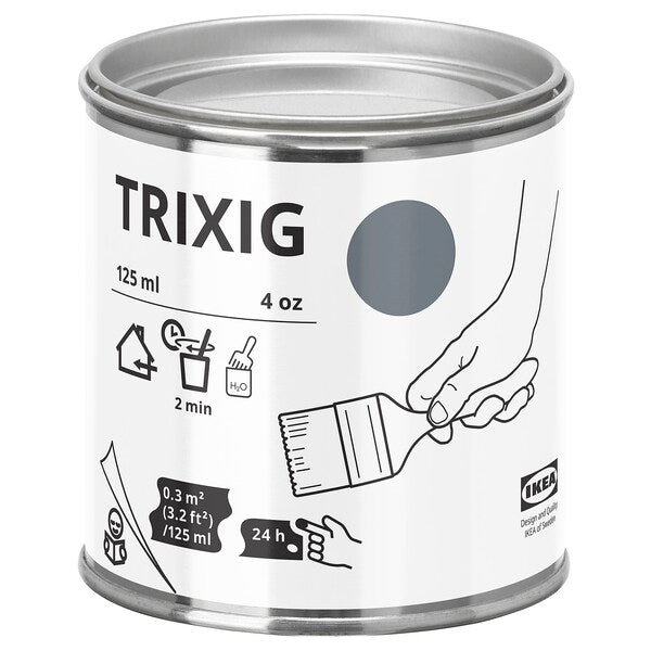 TRIXIG paint, grey, 125 ml