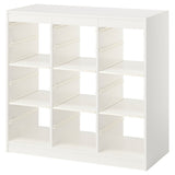 TROFAST storage combination with shelves, room divider/white, 99x44x94 cm