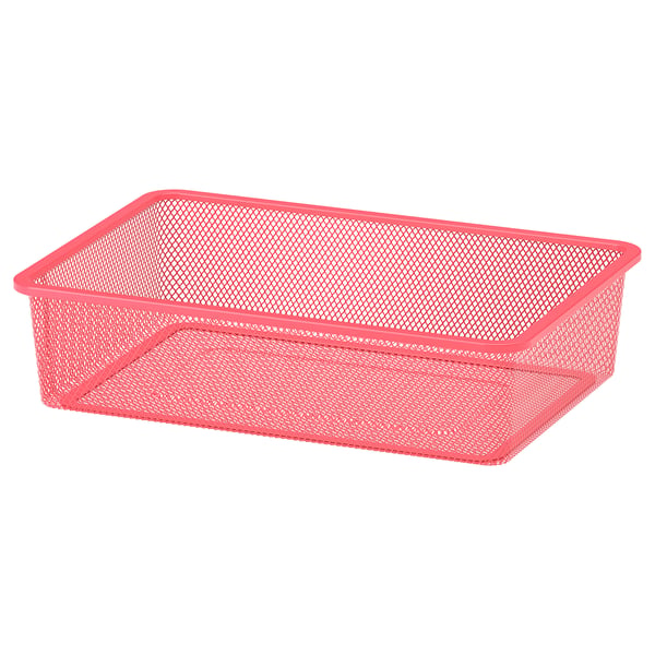 TROFAST mesh storage box, light red, 42x30x10 cm