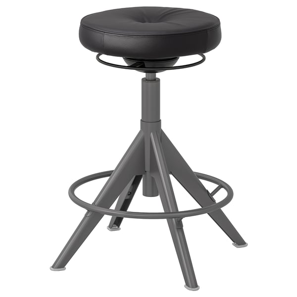 TROLLBERGET active sit/stand support, Glose black, 38 cm