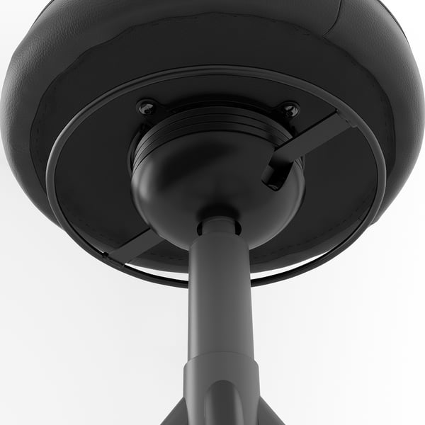 TROLLBERGET active sit/stand support, Glose black, 38 cm