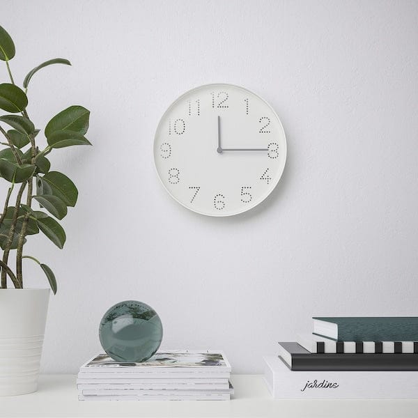 Ikea TROMMA - Wall clock, white, 25 cm