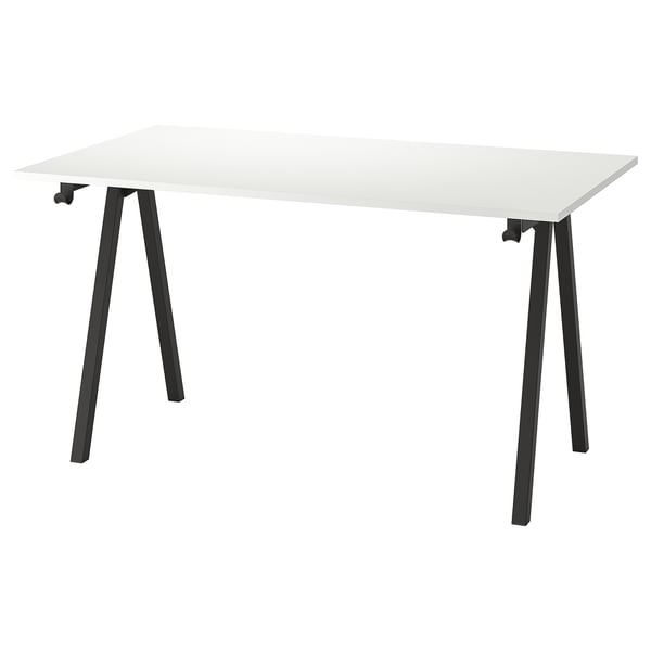 TROTTEN underframe for table top, anthracite, 140/160 cm