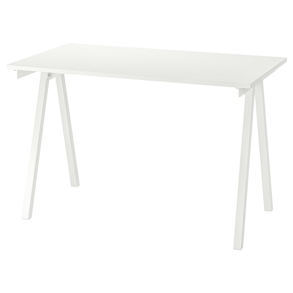 TROTTEN underframe for table top, white, 120x70x75 cm