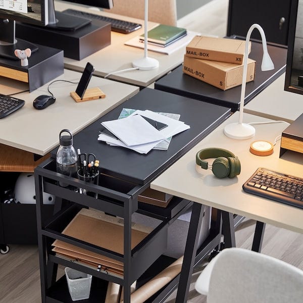 Ikea TROTTEN - Trolley, anthracite, 80x40 cm