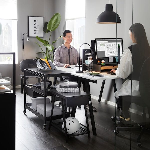 Ikea TROTTEN - Trolley, anthracite, 80x40 cm