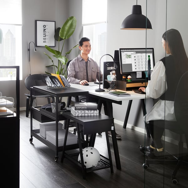 TROTTEN trolley, anthracite, 80x40 cm