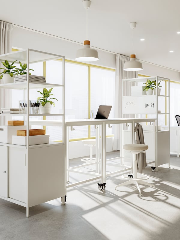 TROTTEN cabinet with sliding doors, white, 80x55x180 cm