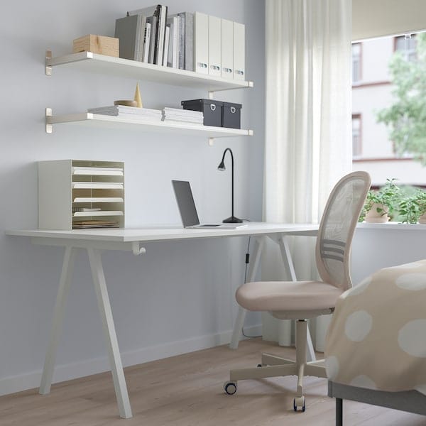Ikea TROTTEN - Desk, white, 160x80 cm