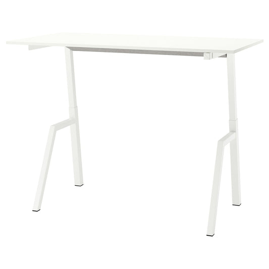 TROTTEN desk sit/stand, electric/white, 160x80 cm