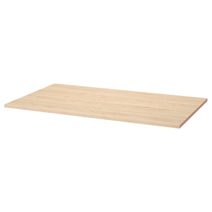 TROTTEN table top, ash effect, 120x70 cm