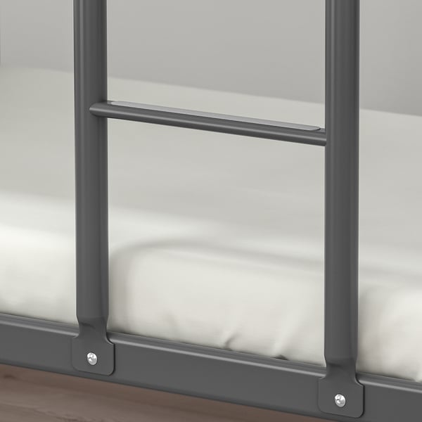 TUFFING bunk bed frame, dark grey, 90x200 cm